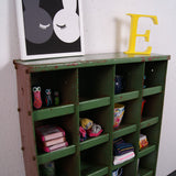 Children's Green Industrial Pigeon Hole Storage Unit