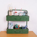 Children's Green Metal Freestanding Storage Unit