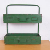 Children's Green Metal Freestanding Storage Unit