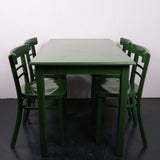Wooden Green Tables from Brussels