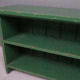 Children's Vintage Green Wooden Storage Unit