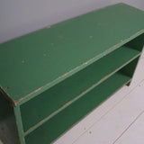 Children's Vintage Green Wooden Storage Unit