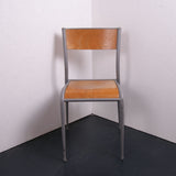 Children's Vintage French Chairs with Pointed Grey Legs