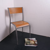 Children's Vintage French Chairs with Pointed Grey Legs