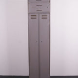 Children's Grey Industrial Double Locker