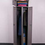Children's Grey Industrial Double Locker