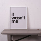 Children's Grey It Wasn't Me Print by Gayle Mansfield