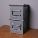 Children's Grey Metal MARS Storage Crates