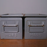 Children's Grey Metal MARS Storage Crates
