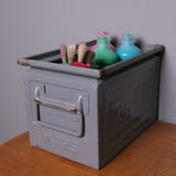 Children's Grey Metal MARS Storage Crates