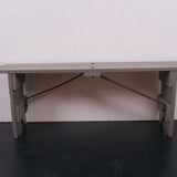 Children's French Wooden Grey Bench