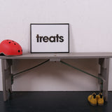 Children's French Wooden Grey Bench