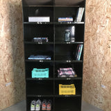 Industrial Pigeon Hole Storage Unit with Wooden Top