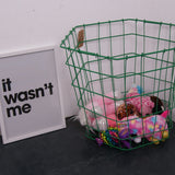 Children's Large Green Hexagonal Storage Basket