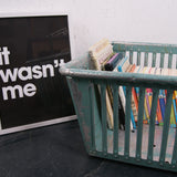 Children's Large Green Storage Basket from Germany