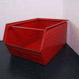 Children's Large Red Metal MARS Stackable Storage Crates