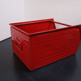 Children's Large Red Metal MARS Stackable Storage Crates