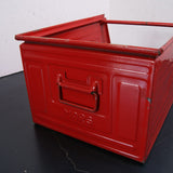 Children's Large Red Metal MARS Stackable Storage Crates