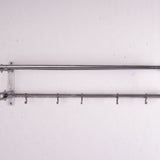 Children's Large Metal Shelving Rack with Hooks