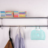 Children's Large Metal Shelving Rack with Hooks