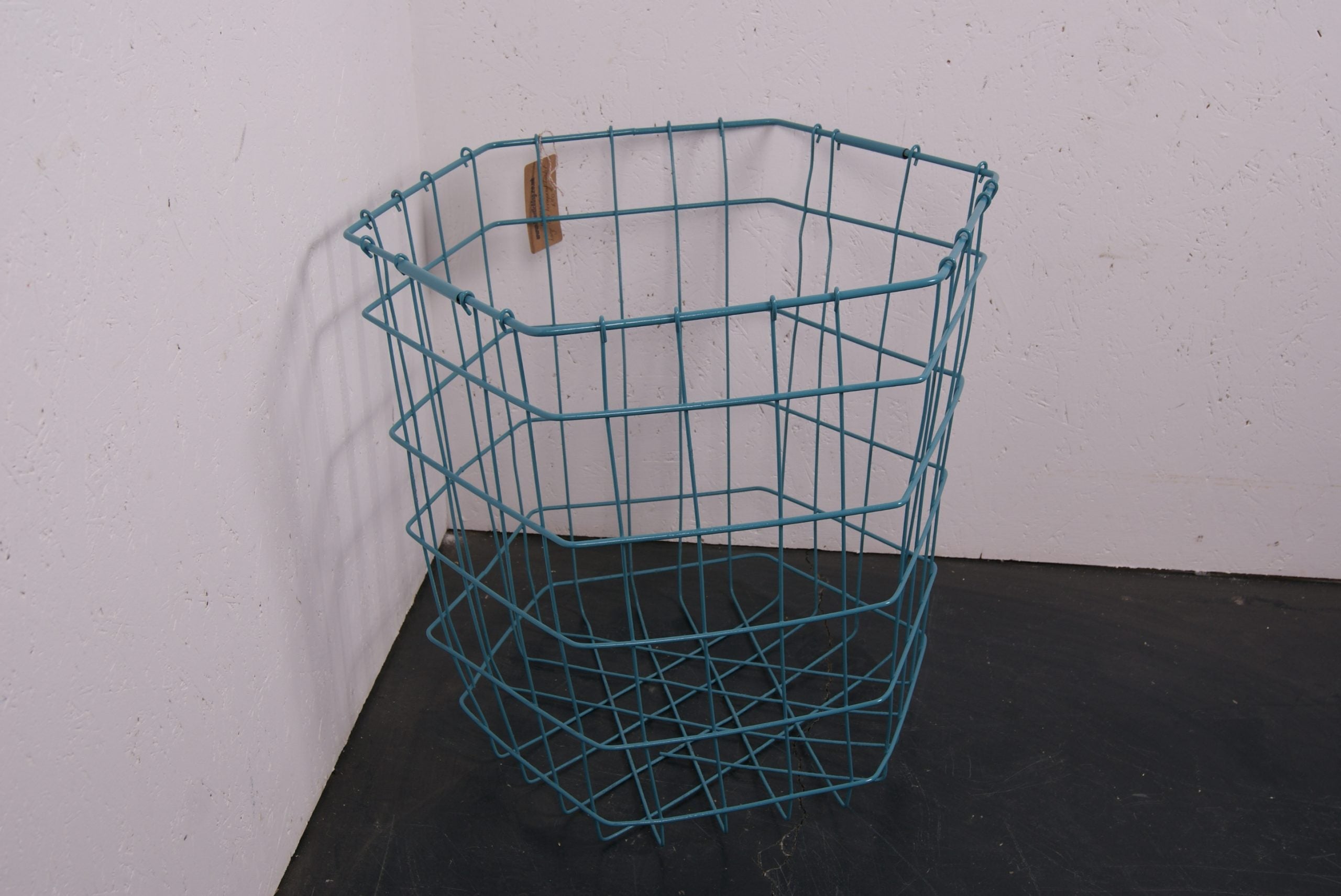 Children's Large Turquoise Hexagonal Storage Basket