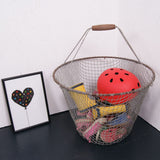 Children's Large Wire Storage Basket with Detachable Handle