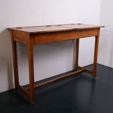 Children's Large Wooden Double Desk with Footrest