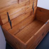 Children's Large Wooden Storage Chest on Castors