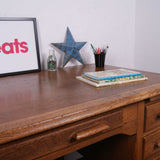 Large Astrola Oak Desk with Drawers