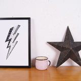 Children's Lightening Bolt Print by Little Print Shop