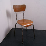 Children's Small Grey Metal Legged Chairs