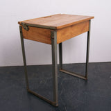 Children's Single Desk with Lift up Lid and Metal Frame