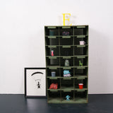 Children's Industrial Green Metal Pigeon Hole Storage Unit