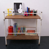 Children's Metal Framed Storage Unit with Wooden Shelves
