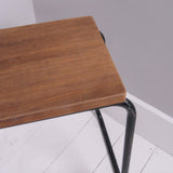 Children's Vintage Black Metal Legged Stool/Bedside Table