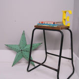 Children's Vintage Black Metal Legged Stool/Bedside Table