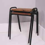Children's Vintage Metal Legged Stackable Stools/Bedside Table