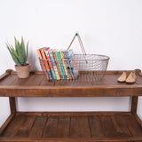 Children's Wire Basket with Arsenic Wooden Handle