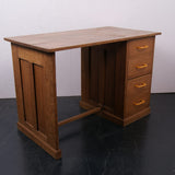 Children's French Oak School Desk