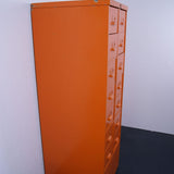Tall Orange Filing Cabinet