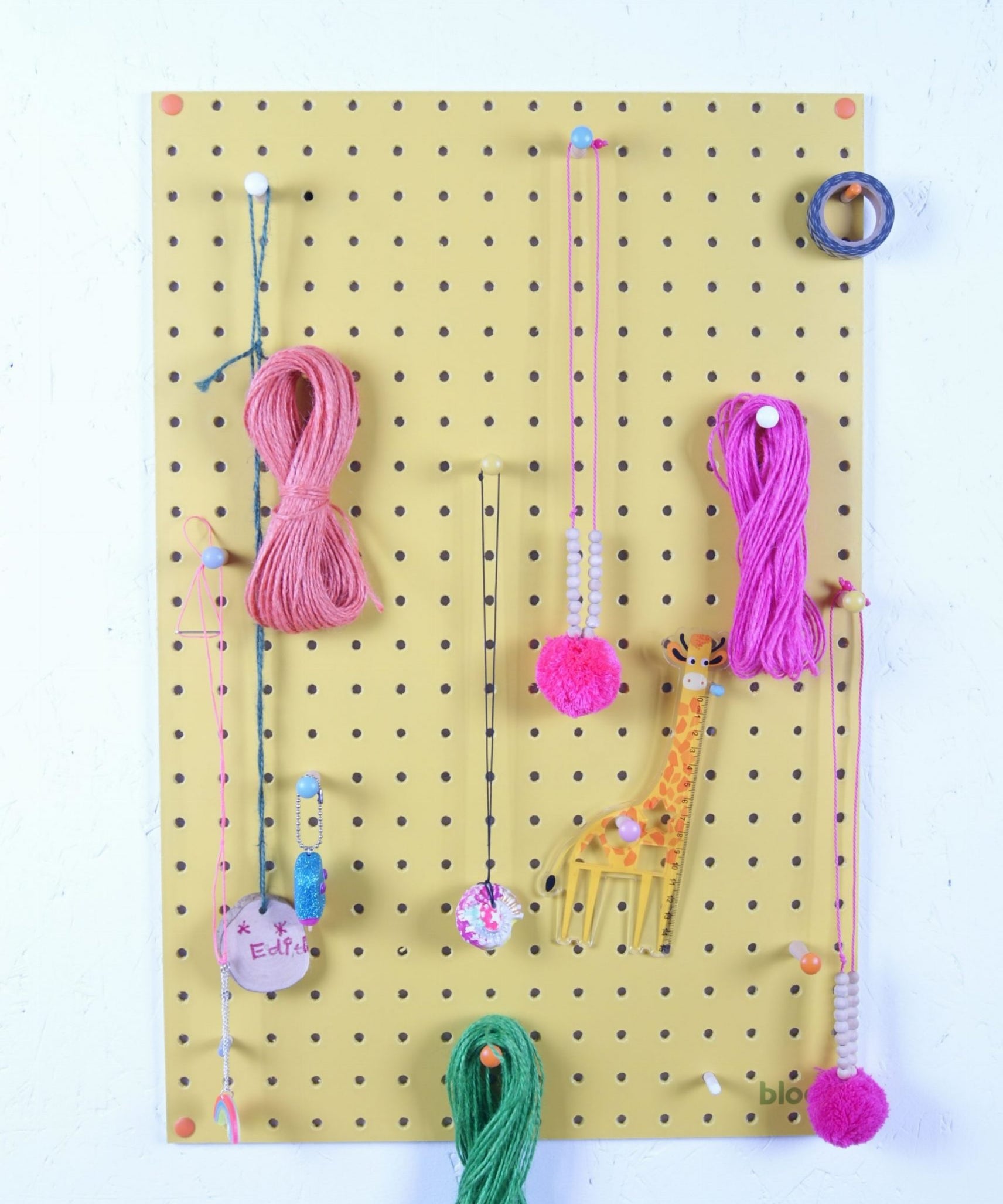 Medium Yellow Pegboard by Block