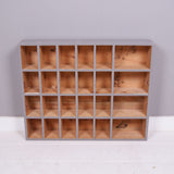 Children's Vintage Wooden Pigeon Hole Storage Unit