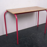 Children's French Pink Tubular Legged Table
