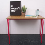 Children's French Pink Tubular Legged Table
