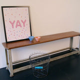 Children's Pink YAY Print by Doodlemoo