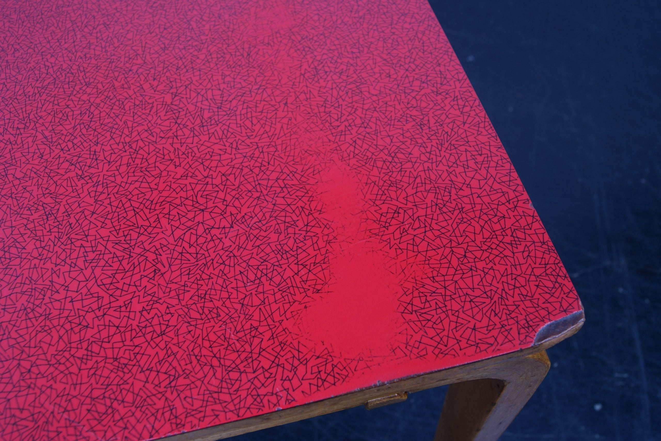 Children's Esavian desk with Red Formica Top