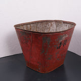 Children's Red Metal Basket from Portugal