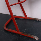 Children's French Red Metal Legged Chairs
