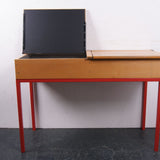 Children's Customised Metal Legged Double Desk with Chalkboard lids