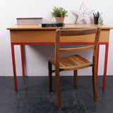 Children's Customised Metal Legged Double Desk with Chalkboard lids